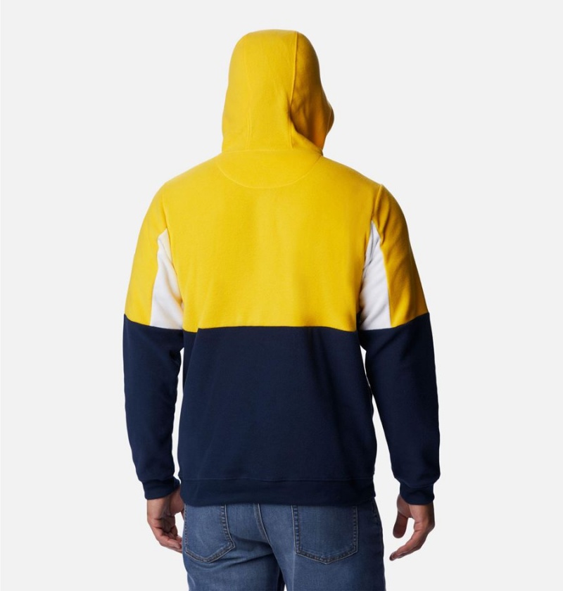 Navy Columbia Collegiate Lodge Fleece - Michigan Men's Hoodie | 41270STAQ