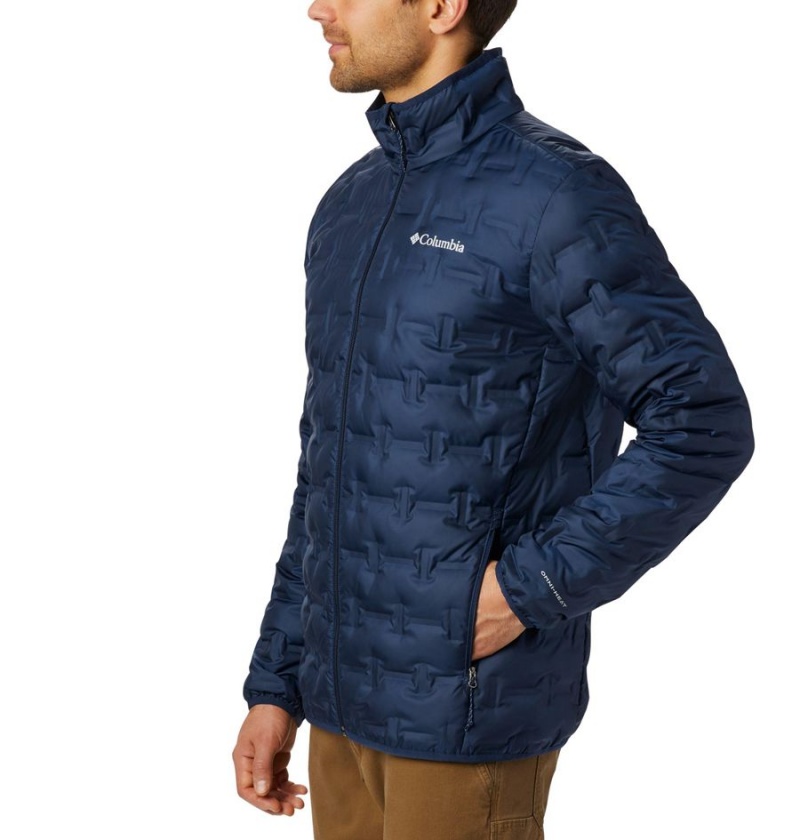 Navy Columbia Delta Ridge Insulated Men's Puffer Jacket | 94870PBWU