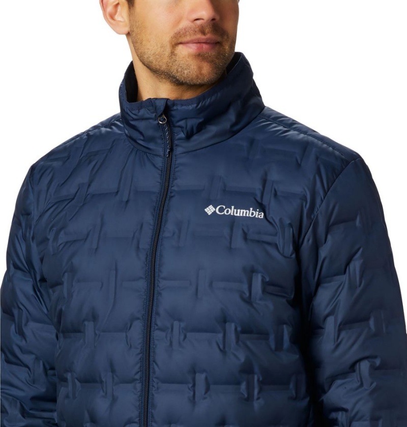 Navy Columbia Delta Ridge Insulated Men's Puffer Jacket | 94870PBWU