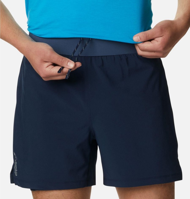 Navy Columbia Endless Trail 2-in-1 Men's Shorts | 57320DHPK