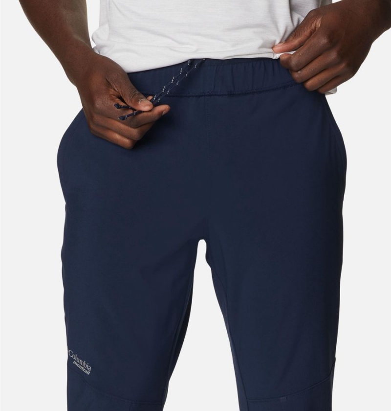 Navy Columbia Endless Trail Training Joggers Men's Pants | 28073QSBH