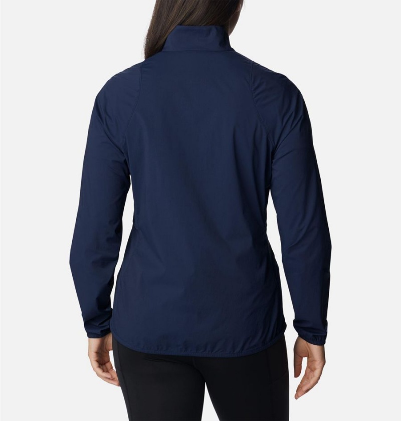 Navy Columbia Endless Trail Wind Shell Jacket Women's Windbreaker | 81572WUPF