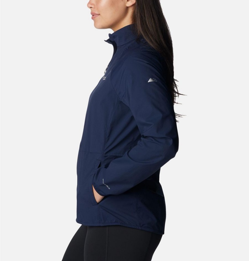 Navy Columbia Endless Trail Wind Shell Jacket Women's Windbreaker | 81572WUPF