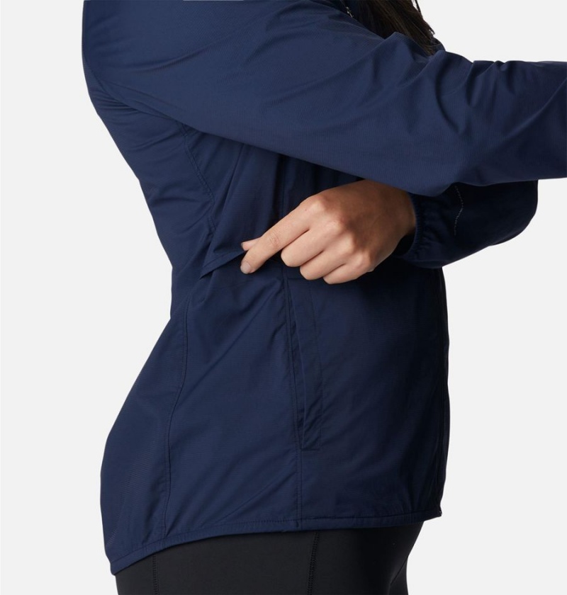 Navy Columbia Endless Trail Wind Shell Jacket Women's Windbreaker | 81572WUPF