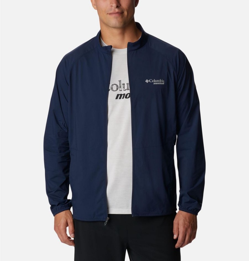 Navy Columbia Endless Trail Wind Shell Jacket Men's Windbreaker | 69807EIVW