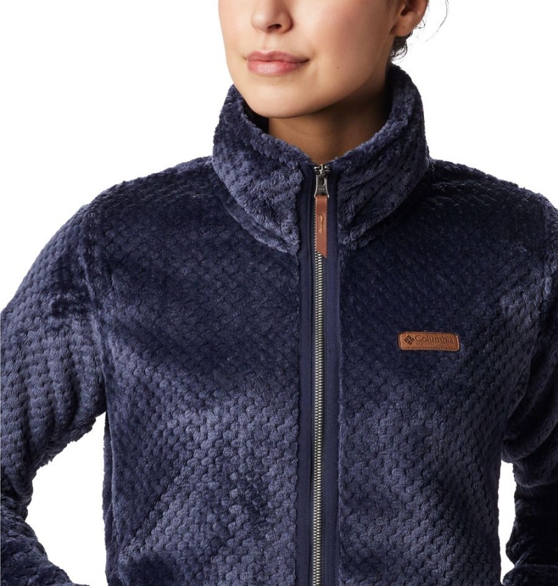 Navy Columbia Fire Side II Sherpa Full Zip Women's Fleece Jacket | 46012BRPS