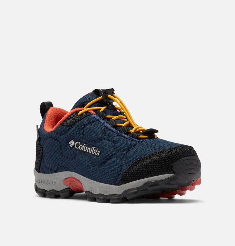 Navy Columbia Firecamp Sledder 3 Waterproof Kids' Sneakers | 10249RJPE