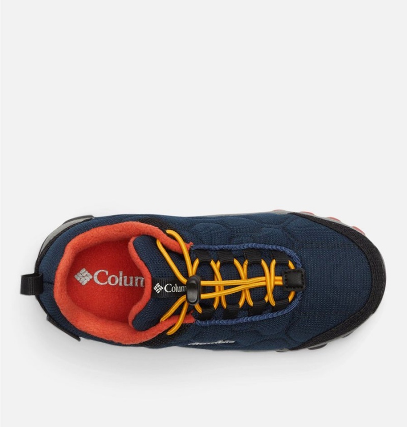 Navy Columbia Firecamp Sledder 3 Waterproof Kids' Sneakers | 10249RJPE