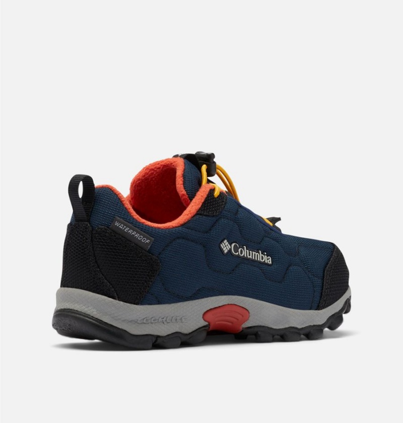 Navy Columbia Firecamp Sledder 3 Waterproof Kids' Sneakers | 10249RJPE