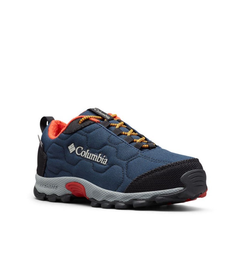 Navy Columbia Firecamp Sledder 3 Waterproof Kids' Sneakers | 28690DKJP