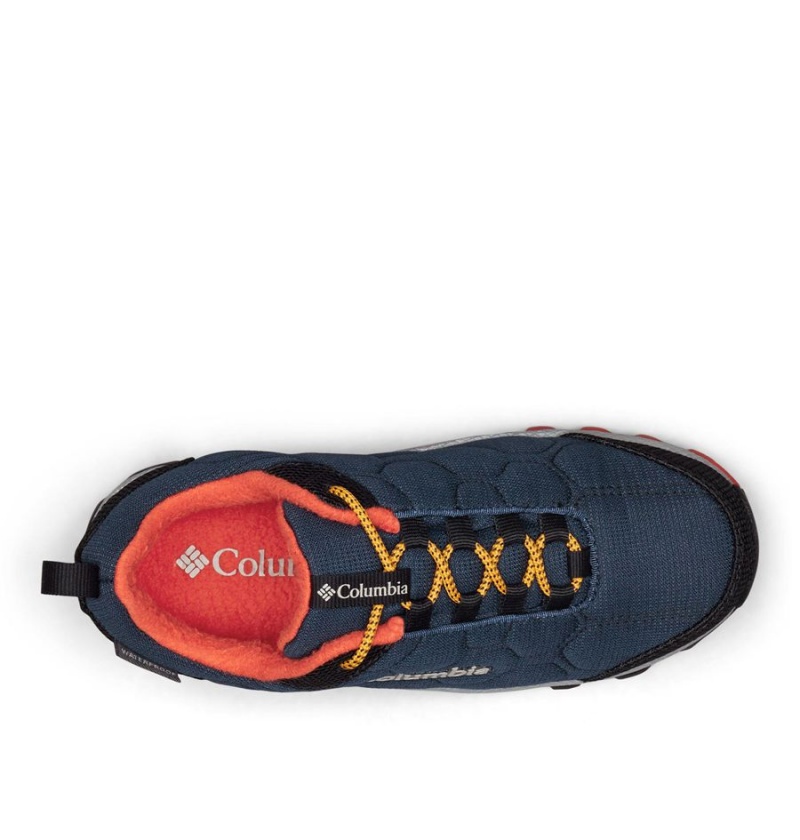 Navy Columbia Firecamp Sledder 3 Waterproof Kids' Sneakers | 28690DKJP