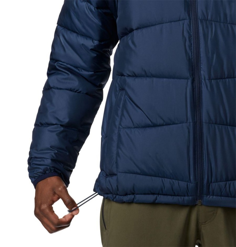 Navy Columbia Fivemile Butte Hooded Insulated Men's Puffer Jacket | 87021SGAU