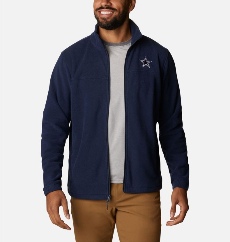 Navy Columbia Flanker III - Dallas Cowboys Men\'s Fleece Jacket | 25970SJBL