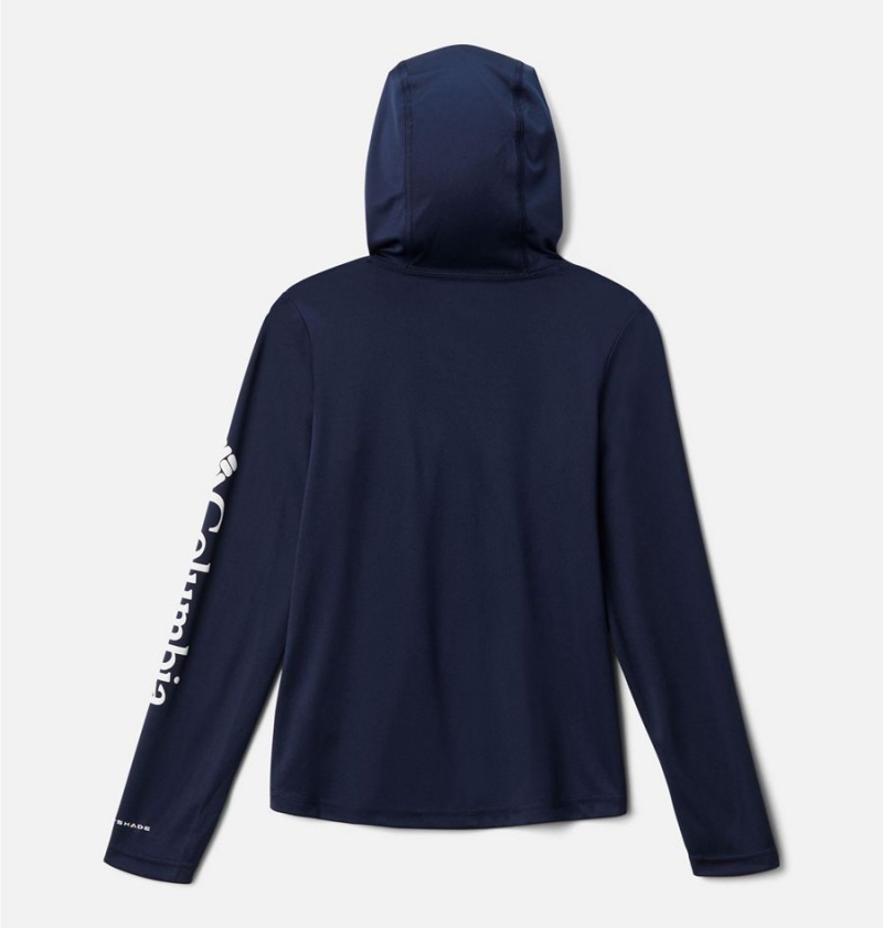 Navy Columbia Fork Stream Kids' Hoodie | 17234XFSL