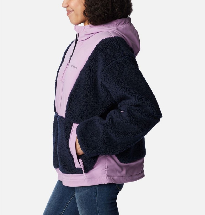 Navy Columbia Hakatai Full Zip Women's Fleece Jacket | 34907GTMO