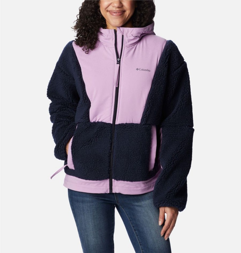 Navy Columbia Hakatai Full Zip Women\'s Fleece Jacket | 34907GTMO