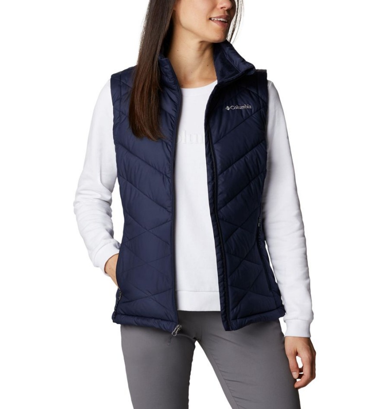 Navy Columbia Heavenly Women\'s Vest | 73250RPZD