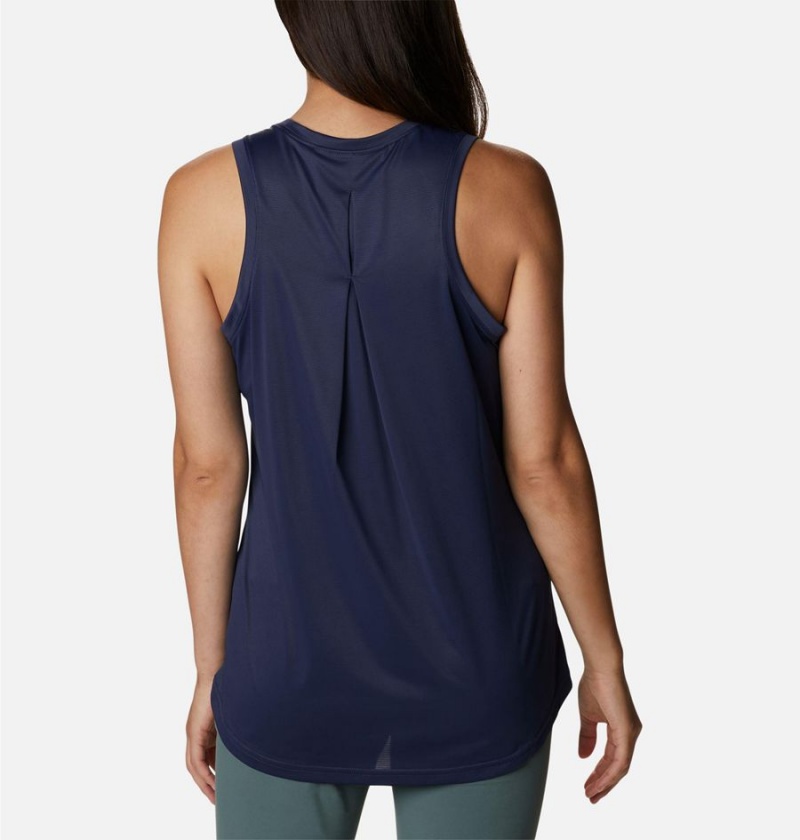 Navy Columbia Hike Women's Tank Top | 16730XWDU