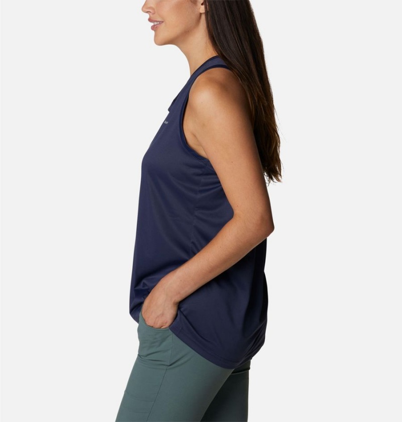 Navy Columbia Hike Women's Tank Top | 16730XWDU