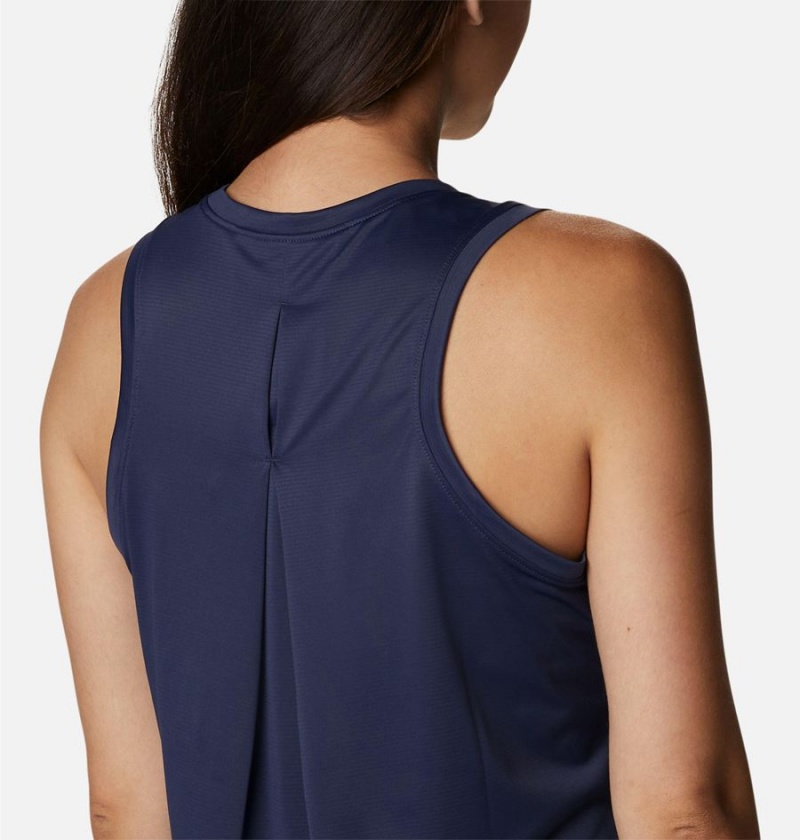 Navy Columbia Hike Women's Tank Top | 16730XWDU