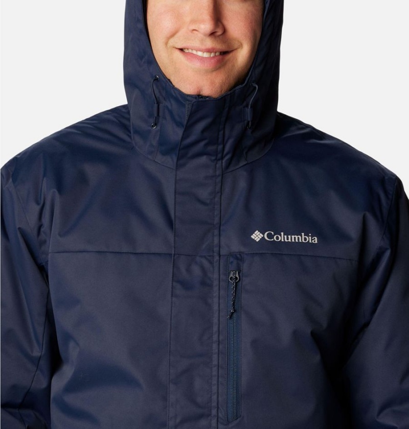 Navy Columbia Hikebound Insulated Men's Puffer Jacket | 74382WEYQ