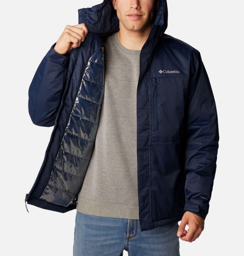 Navy Columbia Hikebound Insulated Men's Puffer Jacket | 74382WEYQ