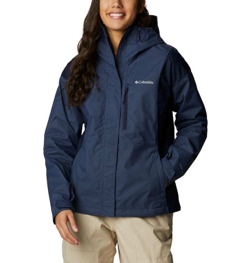 Navy Columbia Hikebound Women\'s Rain Jacket | 63785TQSL