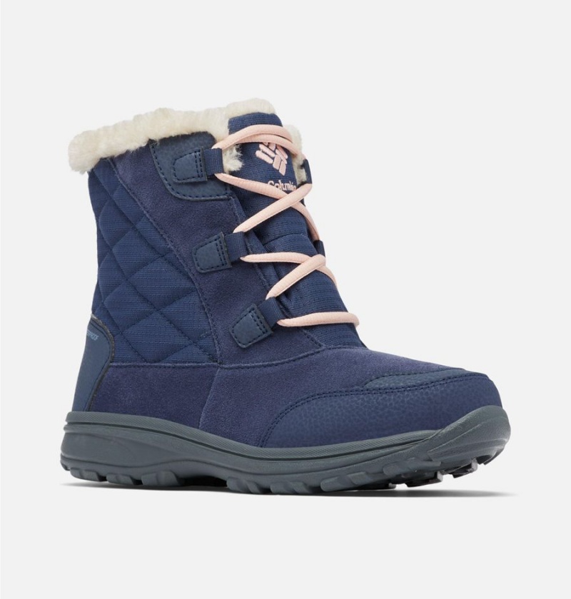 Navy Columbia Ice Maiden Shorty Women's Boots | 17692XZTK