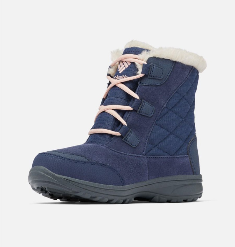 Navy Columbia Ice Maiden Shorty Women's Boots | 17692XZTK