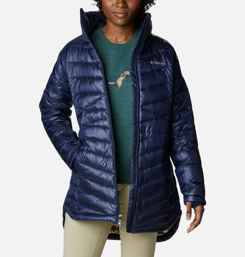 Navy Columbia Joy Peak Mid Women's Puffer Jacket | 60975HPVU