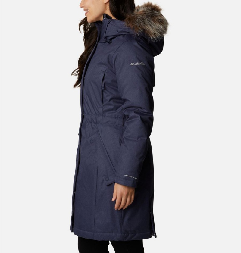 Navy Columbia Juniper Ridge Parka Women's Puffer Jacket | 65812EORP