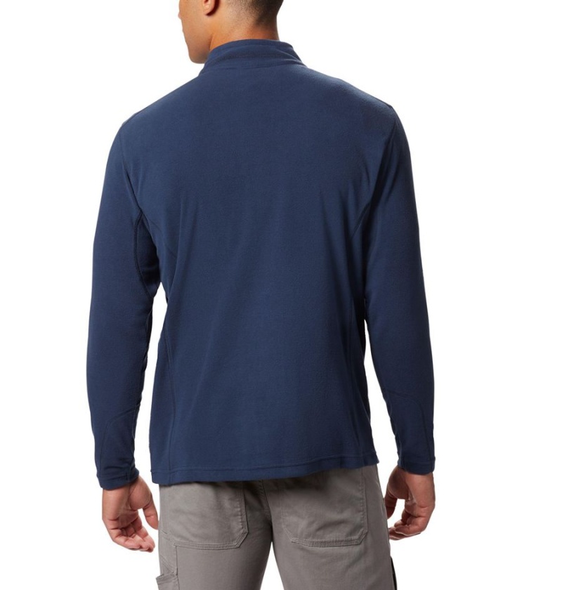 Navy Columbia Klamath Range II Half Zip Fleece Men's Pullover | 72306UBHO