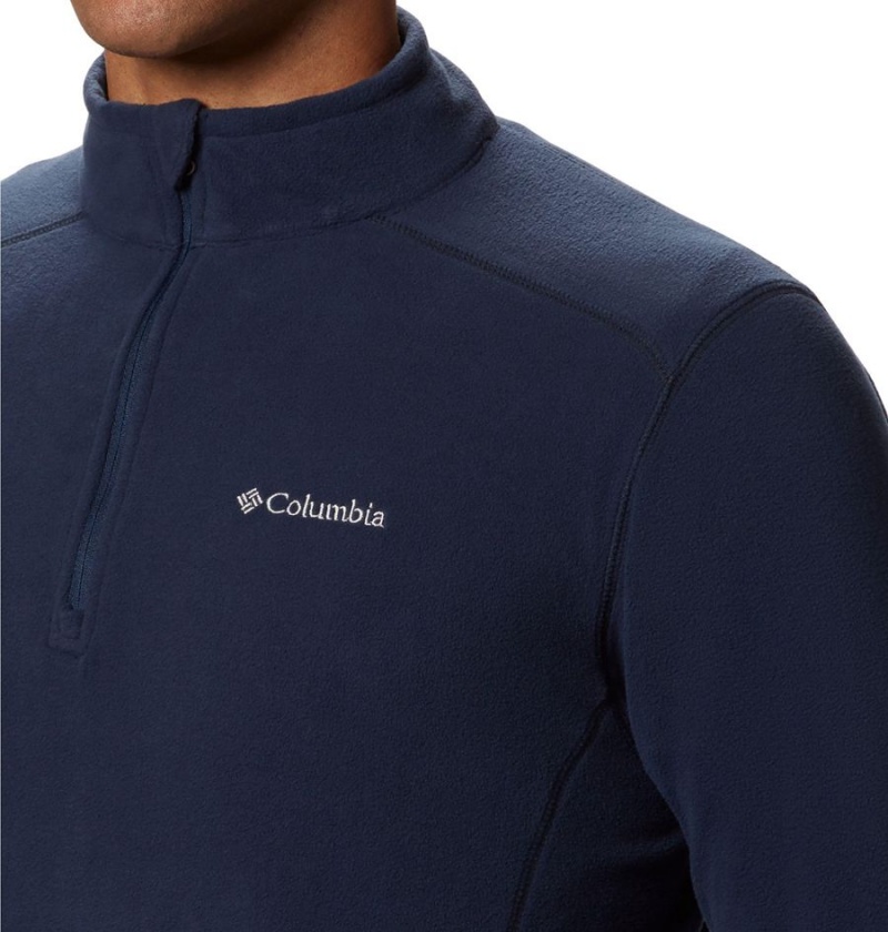 Navy Columbia Klamath Range II Half Zip Fleece Men's Pullover | 72306UBHO