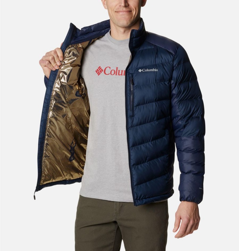 Navy Columbia Labyrinth Loop Omni Heat Infinity Insulated Men's Puffer Jacket | 20641CHRU