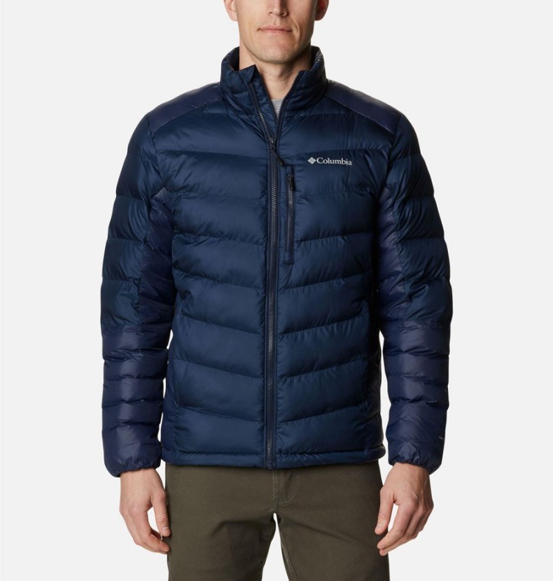 Navy Columbia Labyrinth Loop Omni Heat Infinity Insulated Men's Puffer Jacket | 20641CHRU