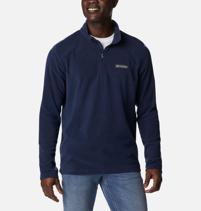 Navy Columbia Lake Aloha Half Zip Fleece Men\'s Pullover | 79458UXLW