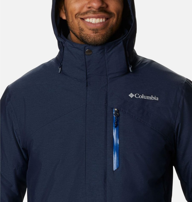 Navy Columbia Last Tracks Insulated Men's Ski Jacket | 53904FUNB