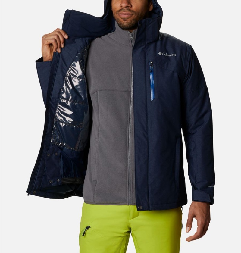 Navy Columbia Last Tracks Insulated Men's Ski Jacket | 53904FUNB