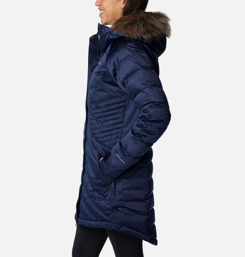 Navy Columbia Lay D III Mid Women's Puffer Jacket | 23104WHQL