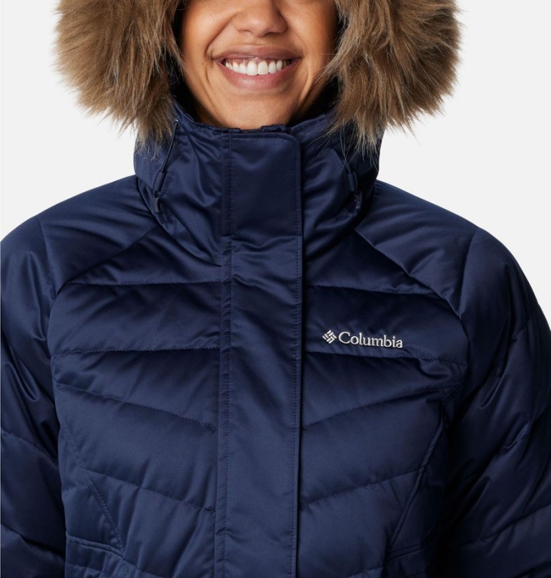 Navy Columbia Lay D III Mid Women's Puffer Jacket | 23104WHQL