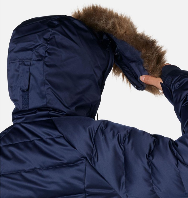 Navy Columbia Lay D III Mid Women's Puffer Jacket | 23104WHQL