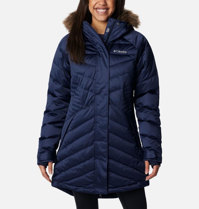 Navy Columbia Lay D III Mid Women\'s Puffer Jacket | 23104WHQL