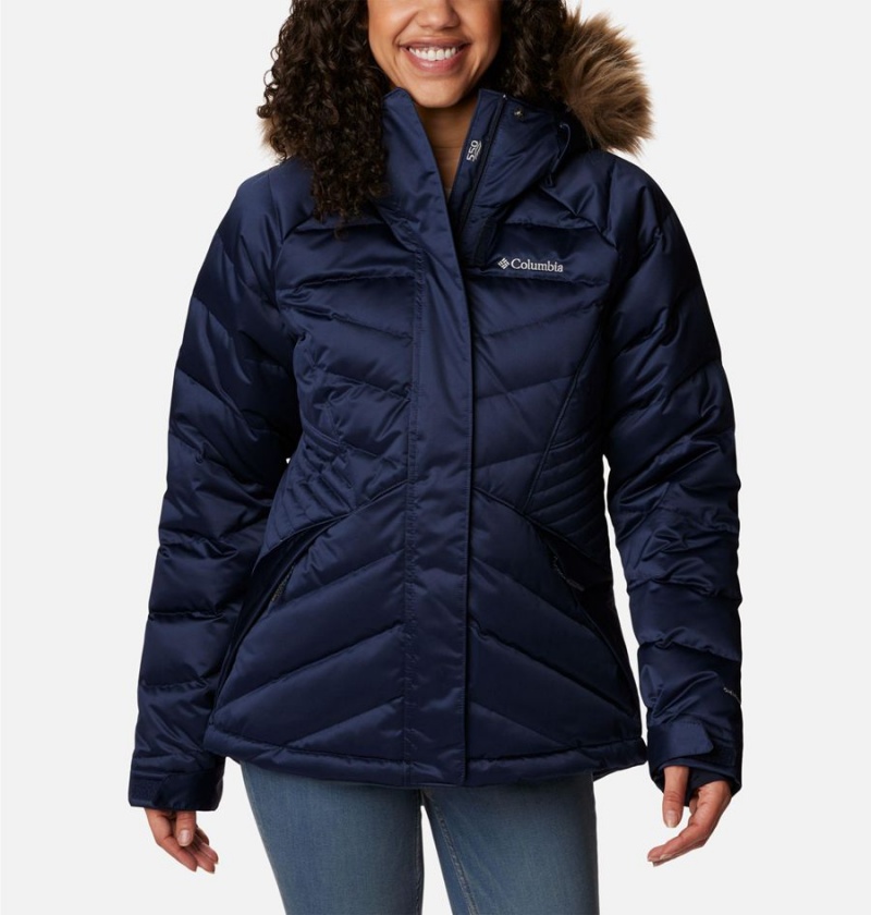 Navy Columbia Lay D III Women\'s Puffer Jacket | 96351EUZM