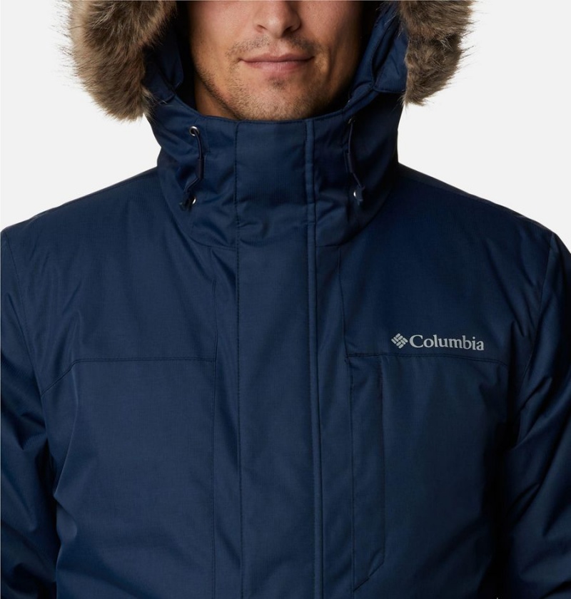 Navy Columbia Leif Trail Men's Coats | 24156ABQC