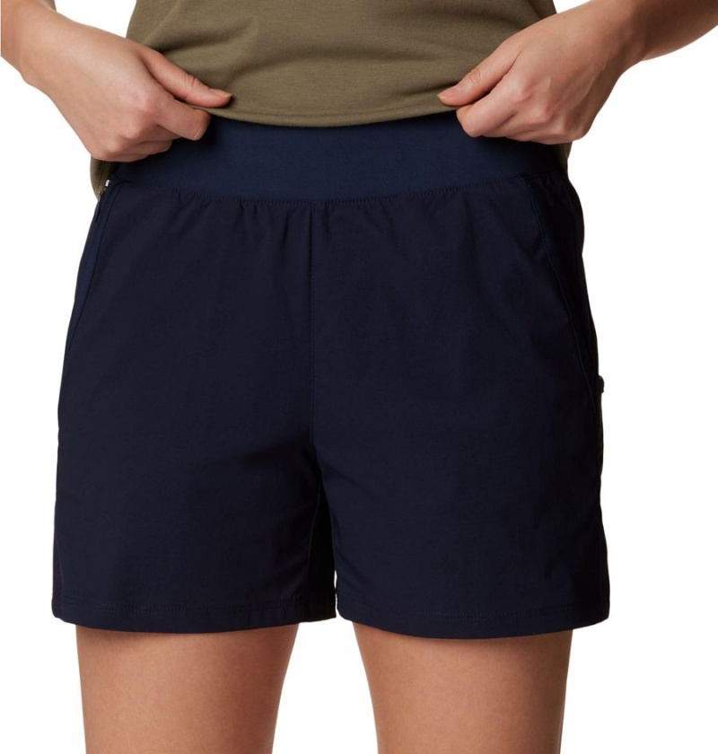 Navy Columbia Leslie Falls Women's Shorts | 76254DPAF