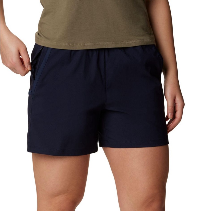 Navy Columbia Leslie Falls Women's Shorts | 76254DPAF