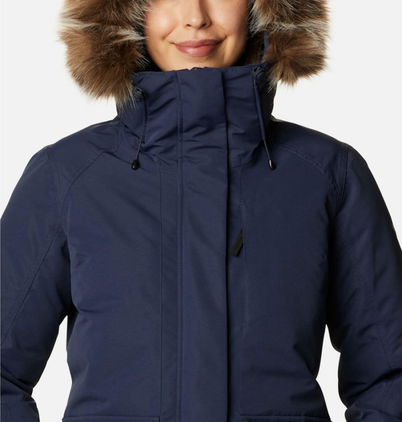 Navy Columbia Little Si Insulated Women's Coats | 28057TCNH