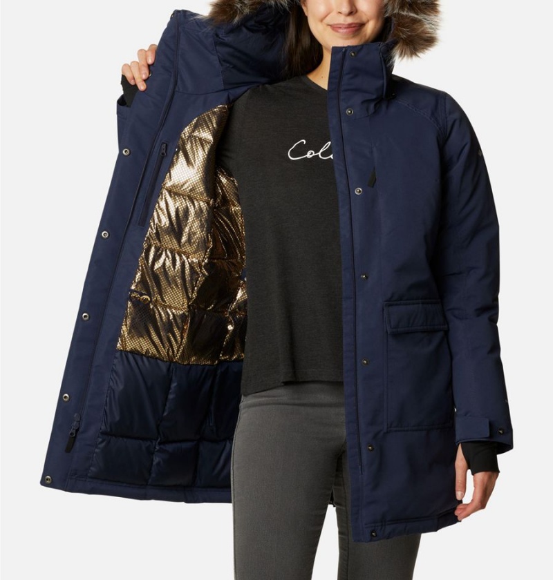 Navy Columbia Little Si Insulated Women's Coats | 28057TCNH