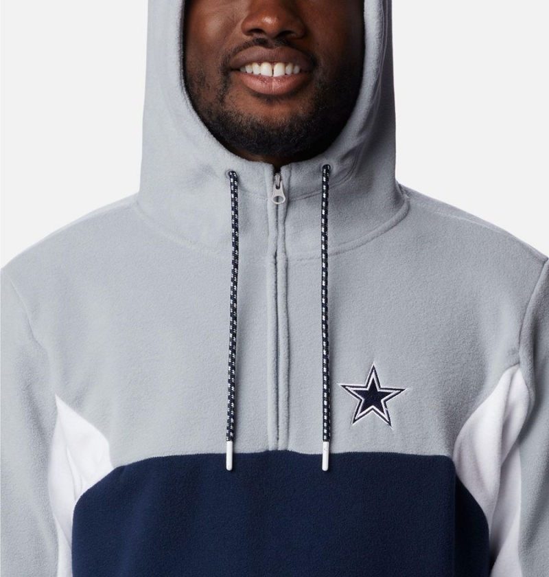 Navy Columbia Lodge Fleece - Dallas Cowboys Men's Hoodie | 10849ZNSX