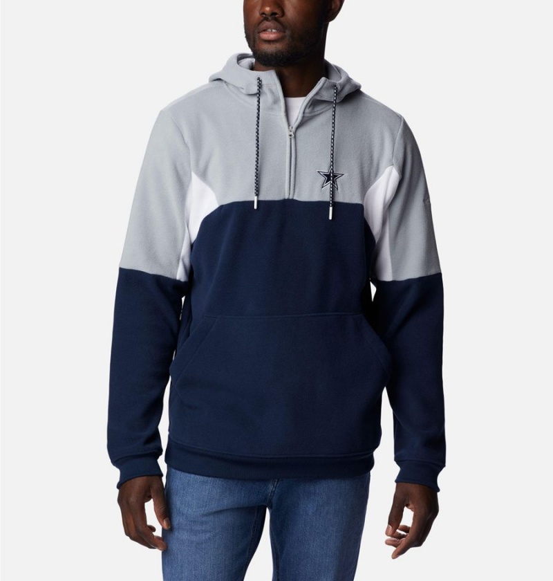 Navy Columbia Lodge Fleece - Dallas Cowboys Men\'s Hoodie | 10849ZNSX